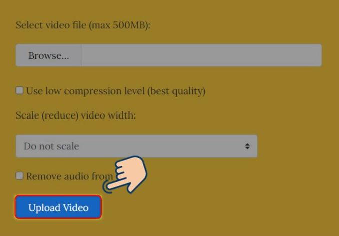 Cách nén video online miễn phí bằng Video Smaller