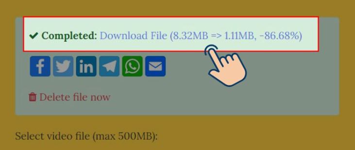 Cách nén video online miễn phí bằng Video Smaller