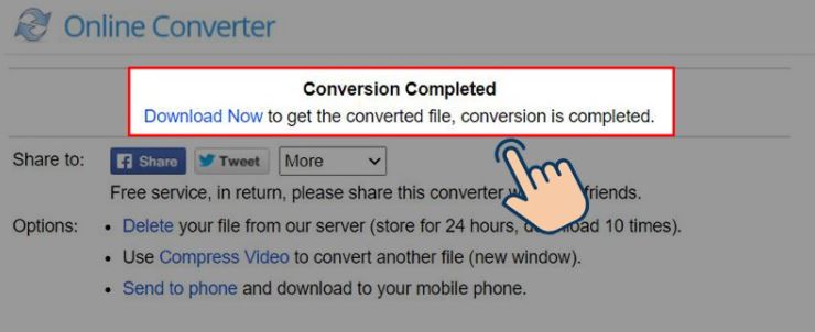 Cách nén video online miễn phí bằng Converter