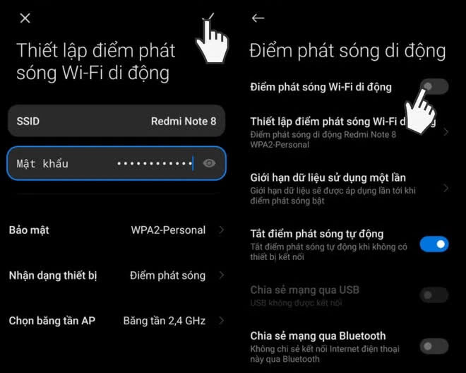 Cách chia sẻ wifi Cách chia sẻ wifi