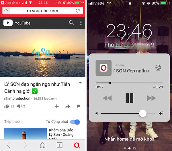 Khởi động Opera Mini