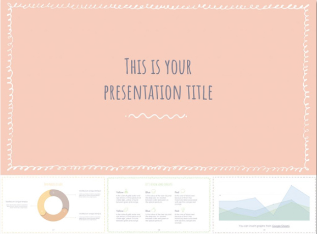 Mẫu Powerpoint với dải màu nền Pastel