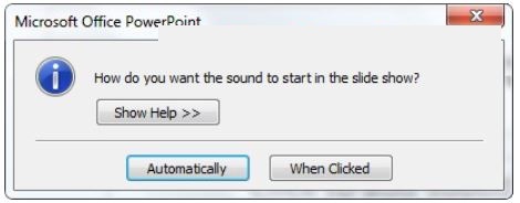 Cách chèn nhạc vào PowerPoint 2007, 2003