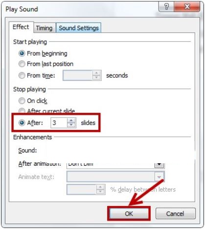 Cách chèn nhạc vào PowerPoint 2007, 2003