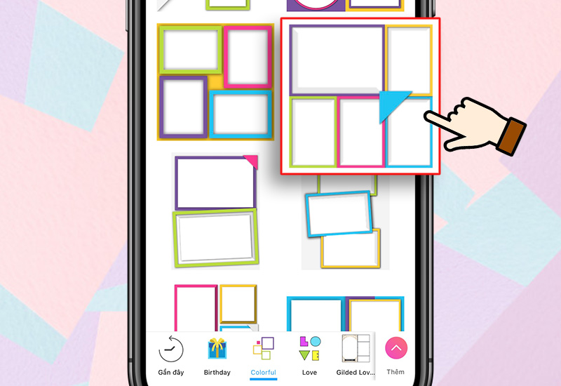 Lựa chọn khung trong bộ sưu tập khung theo chủ đề PicsArt Lựa chọn khung trong bộ sưu tập khung theo chủ đề PicsArt