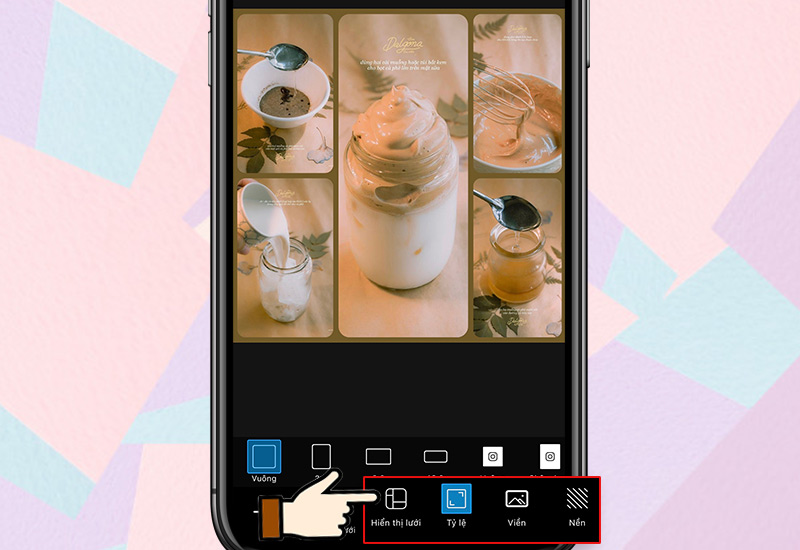 Căn chỉnh lại tỷ lệ ảnh, nền, viền Căn chỉnh lại tỷ lệ ảnh, nền, viền