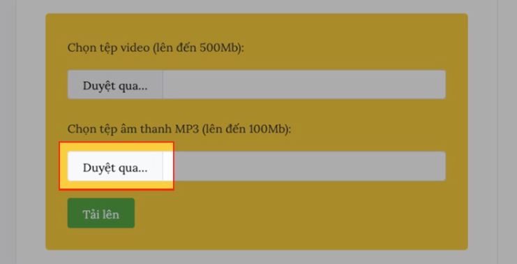 Cách ghép nhạc vào video với Add Audio to Video