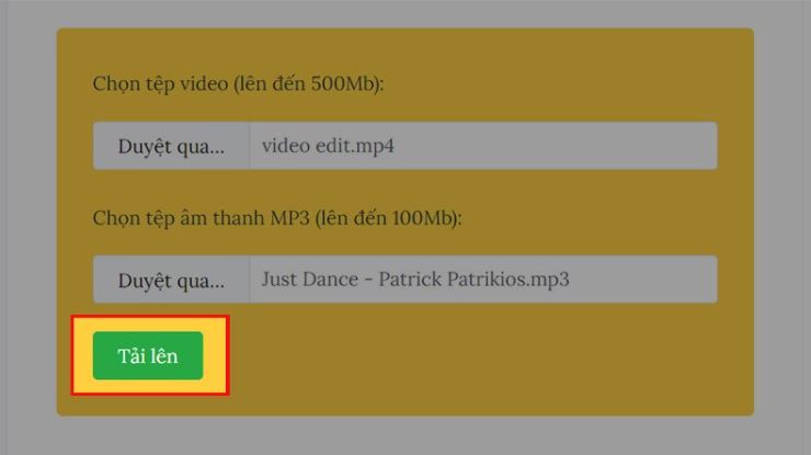 Cách ghép nhạc vào video với Add Audio to Video