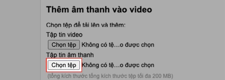 Cách ghép nhạc vào video với Online Converter