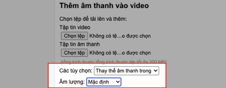 Cách ghép nhạc vào video với Online Converter