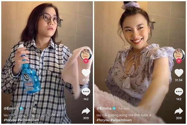 Trend lau gương biến hình Trend lau gương biến hình