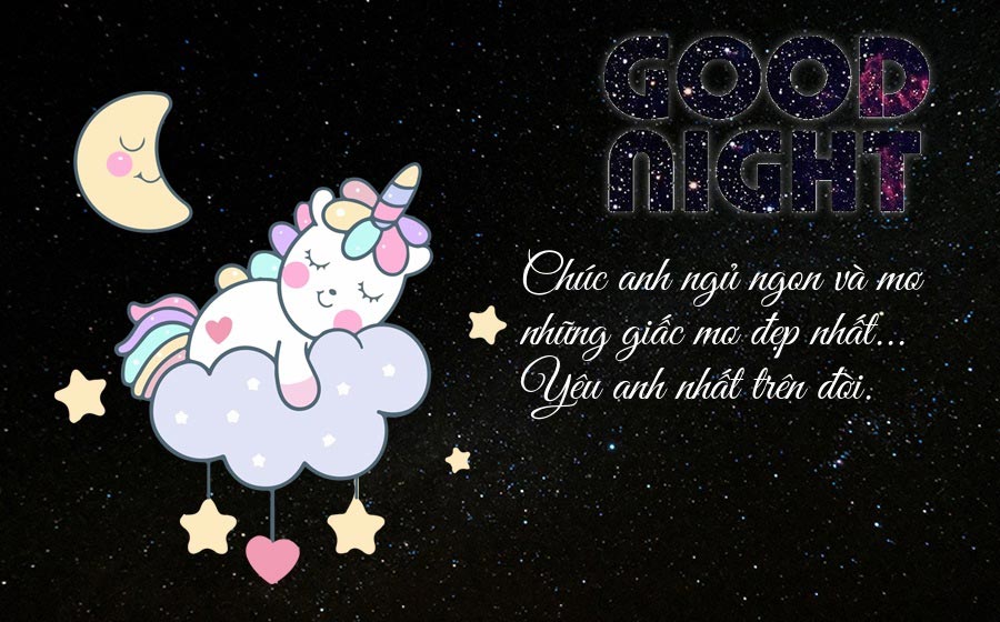 Hình ảnh chúc ngủ ngon đẹp, dễ thương 26