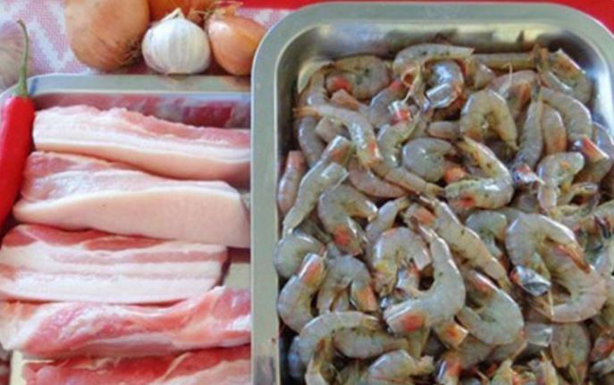 Cách làm thịt rang tôm cháy cạnh