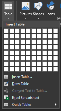Nhấn Table Nhấn Table