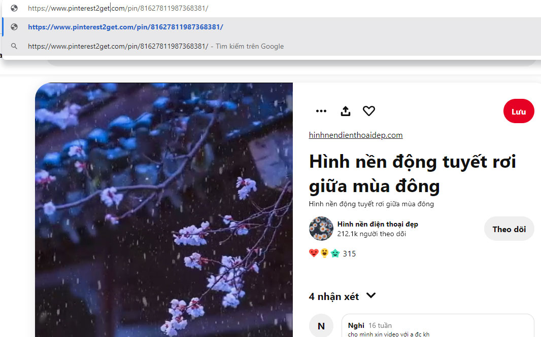 Cách tải video trên Pinterest Cách tải video trên Pinterest