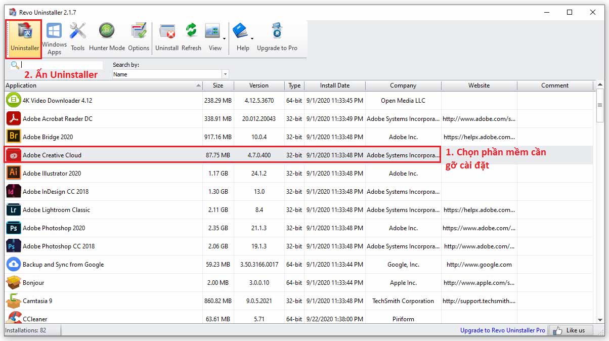 Cách xóa tận gốc ứng dụng trên máy tính bằng Revo Uninstaller Pro