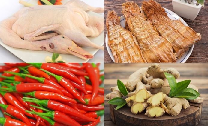 Cách nấu vịt xáo măng khô