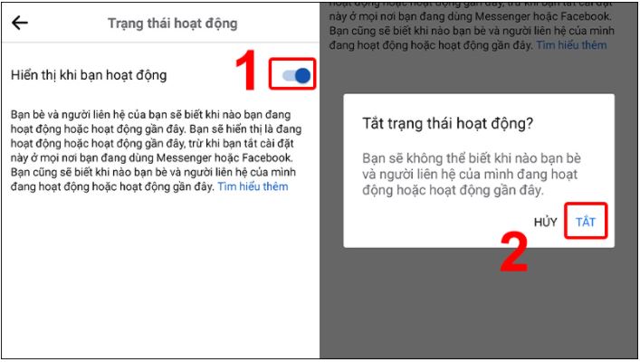 Cách tắt trạng thái online trên Facebook trên điện thoại