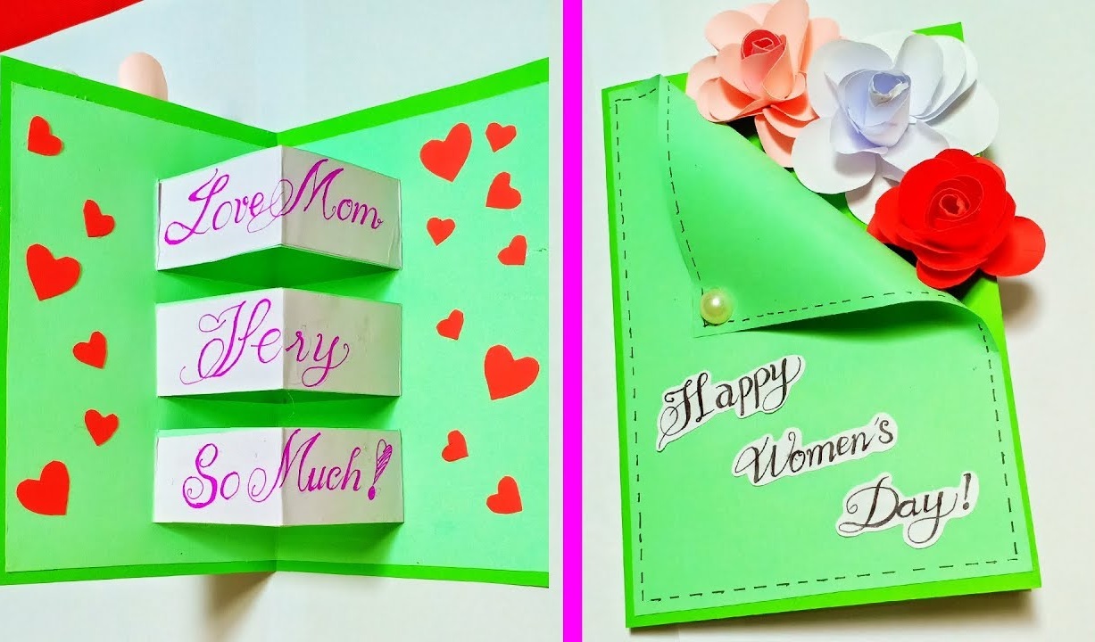 Những mẫu làm thiệp 8/3 handmade đẹp nhất