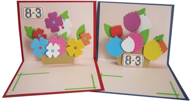 Những mẫu làm thiệp 8/3 handmade đẹp nhất