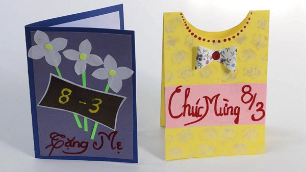 Những mẫu làm thiệp 8/3 handmade đẹp nhất