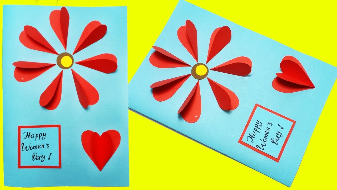 Những mẫu làm thiệp 8/3 handmade đẹp nhất