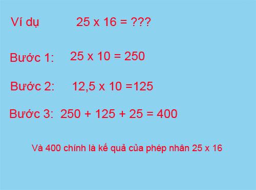 Cách tính nhẩm nhanh