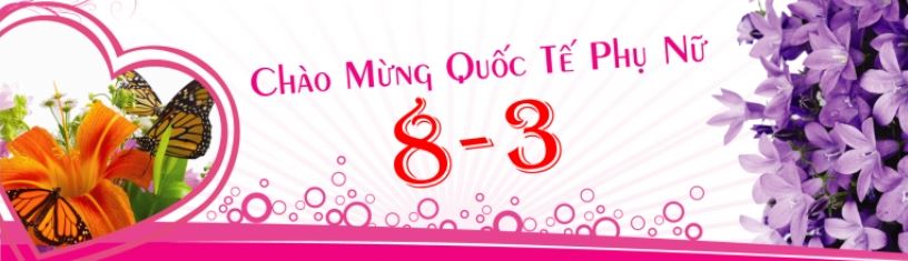 Banner 8/3 đẹp nhất