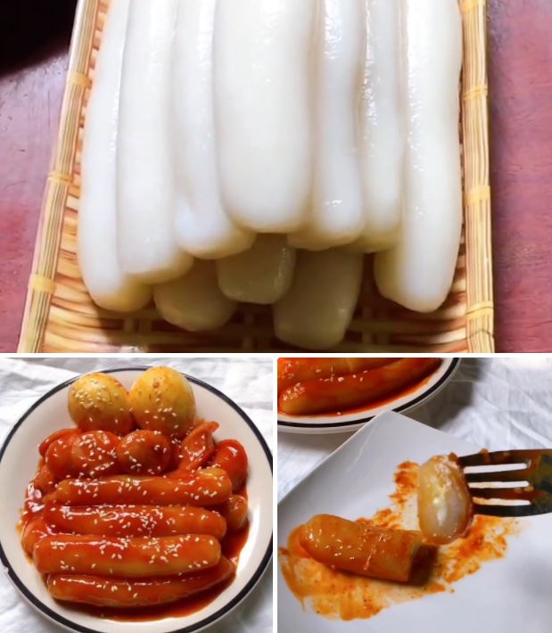 Cách làm tokbokki nhân phô mai
