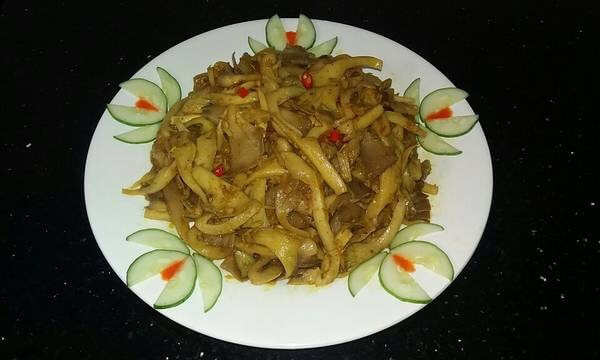 Nấm bào ngư xào sả ớt chay