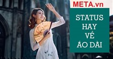 Status hay về áo dài, stt thả thính với áo dài