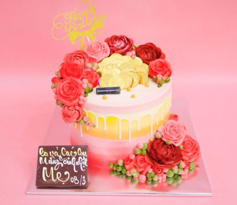 Mẫu bánh kem 8/3 đẹp