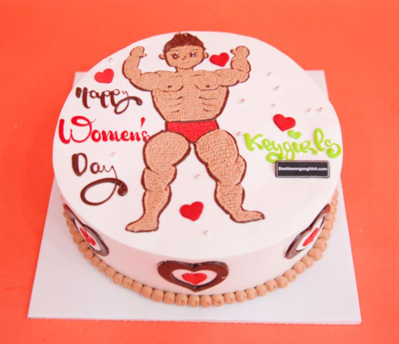 Mẫu bánh kem 8/3 đơn giản