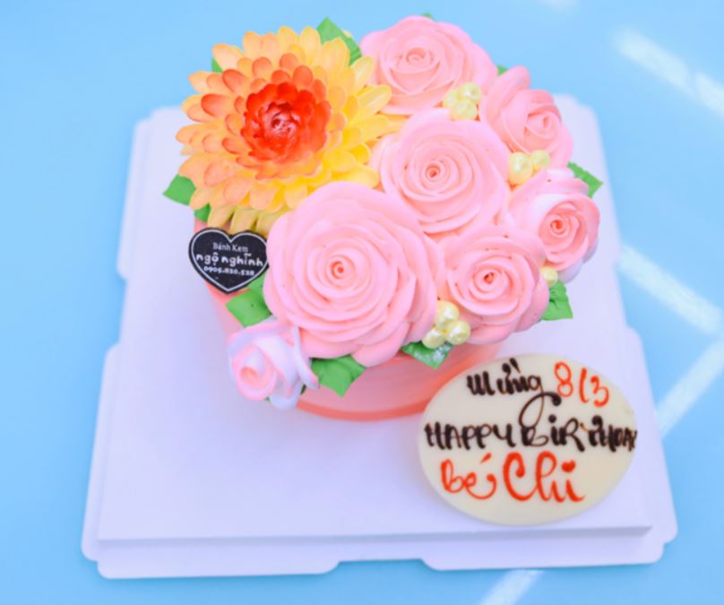 Bánh kem 8/3 đơn giản