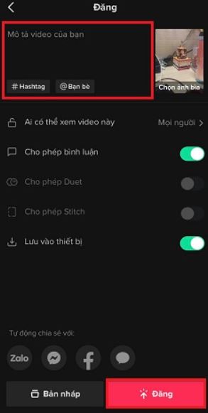 Cách đăng video lên TikTok không bị mờ, rõ rét, chất lượng cao