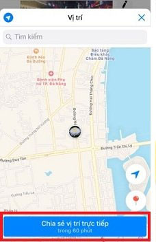 Cách gửi định vị messenger trên iPhone