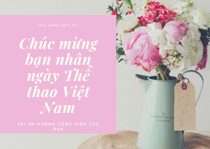 Thiệp chúc mừng Ngày Thể thao Việt Nam Thiệp chúc mừng Ngày Thể thao Việt Nam