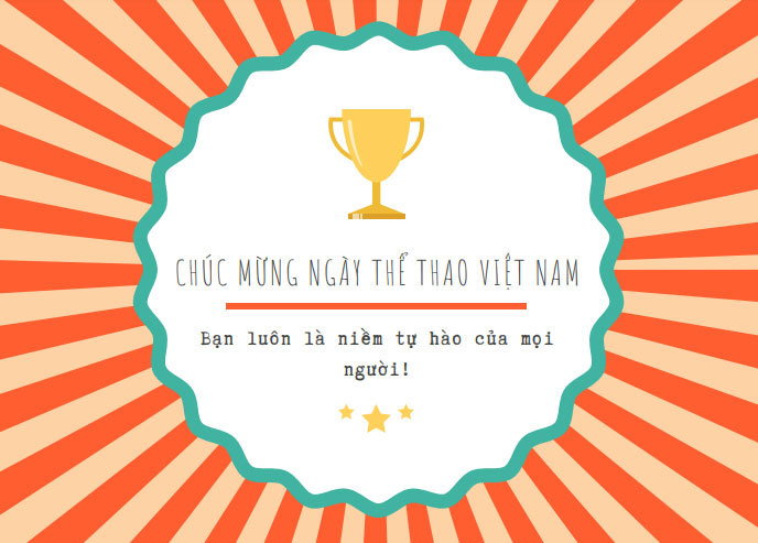 Thiệp chúc mừng Ngày Thể thao Việt Nam Thiệp chúc mừng Ngày Thể thao Việt Nam