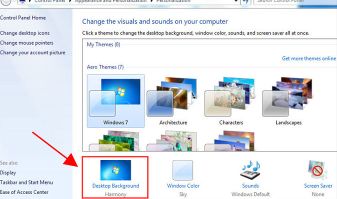Cách đổi hình nền máy tính Cách đổi hình nền máy tính