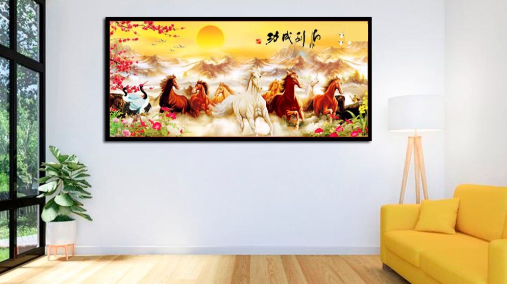 Tranh mã đáo thành công đẹp nhất