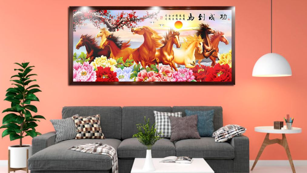 Tranh mã đáo thành công đẹp nhất