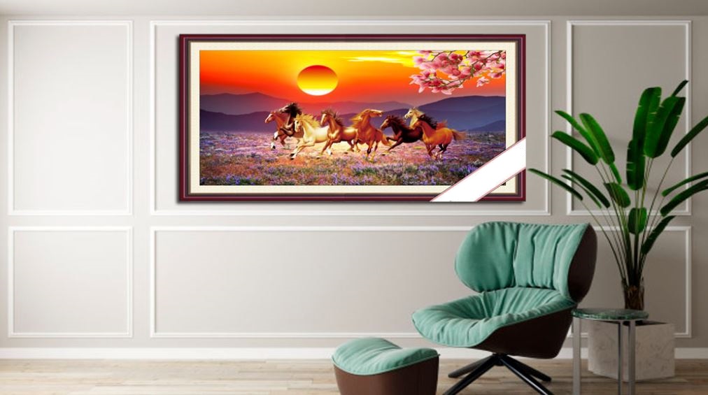 Tranh mã đáo thành công đẹp nhất