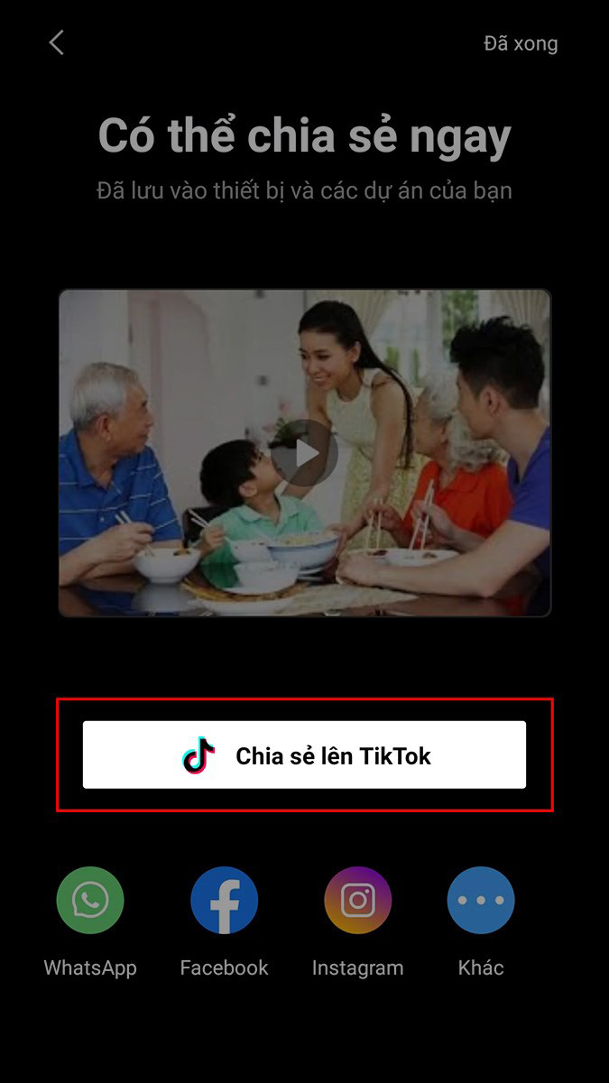 Chọn Chia sẻ lên TikTok để đăng video có giọng chị Google trên TikTok Chọn Chia sẻ lên TikTok để đăng video có giọng chị Google trên TikTok