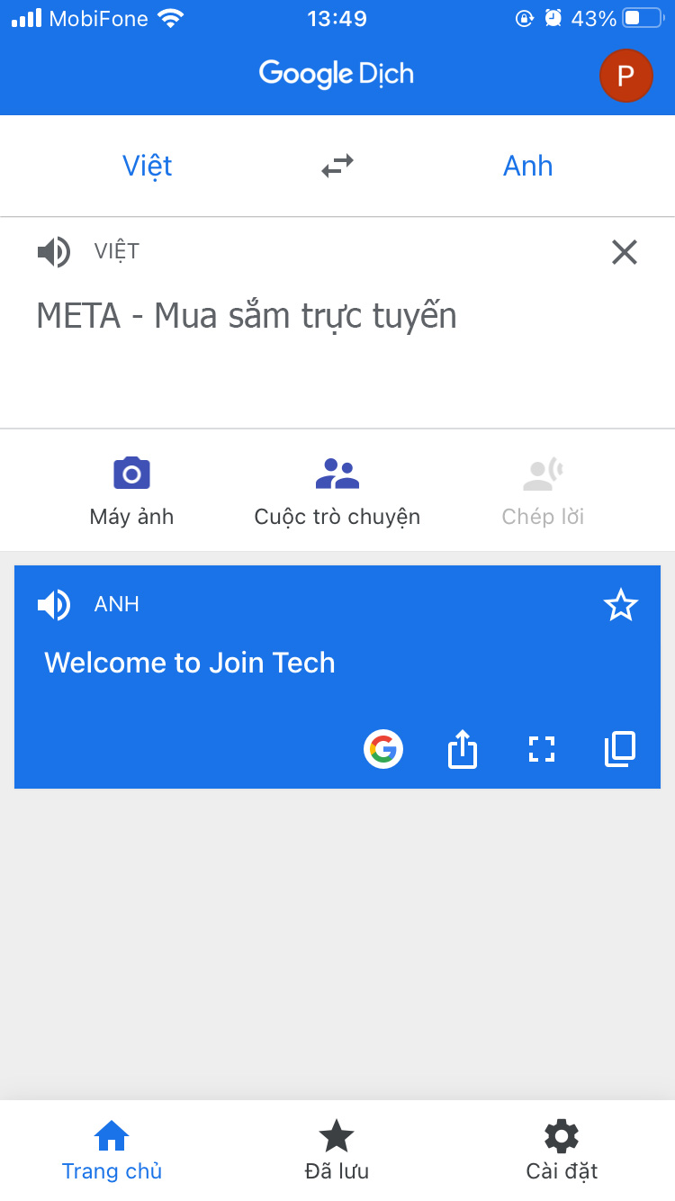 Lựa chọn ngôn ngữ và nhập nội dung bạn muốn chị Google đọc Lựa chọn ngôn ngữ và nhập nội dung bạn muốn chị Google đọc
