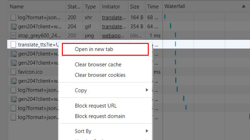 Click chuột phải vào đoạn code đó -> Nhấn Open in new tab Click chuột phải vào đoạn code đó -> Nhấn Open in new tab