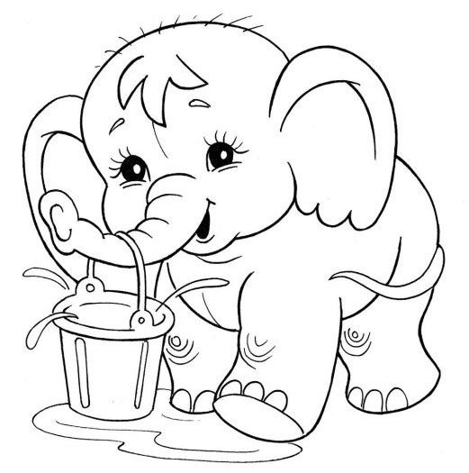 Tranh tô màu con vật cho bé Tranh tô màu con vật cho bé