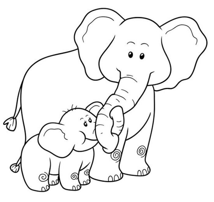 Tranh tô màu con vật cho bé Tranh tô màu con vật cho bé