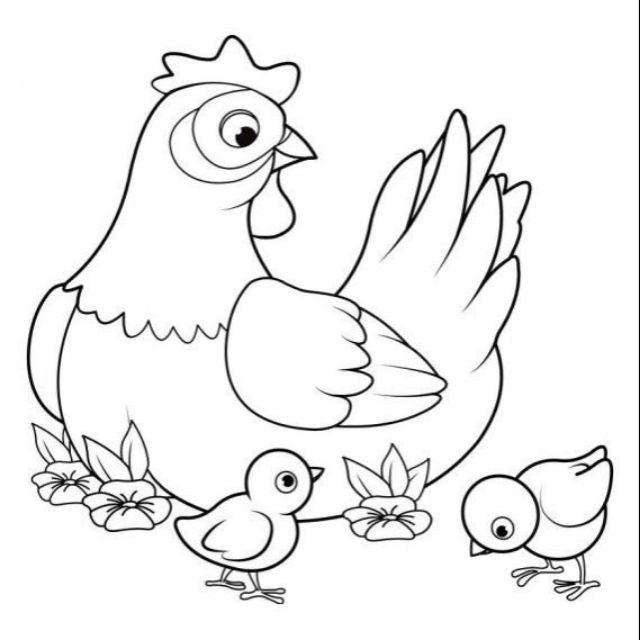 Tranh tô màu con vật cho bé Tranh tô màu con vật cho bé