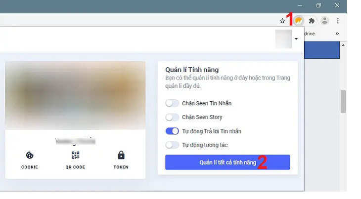 Mở tiện ích đã cài đặt ở bước 1 bằng cách nhấn vào biểu tượng của MonokaiToolkit nằm cạnh thanh nhập địa chỉ Mở tiện ích đã cài đặt ở bước 1 bằng cách nhấn vào biểu tượng của MonokaiToolkit nằm cạnh thanh nhập địa chỉ
