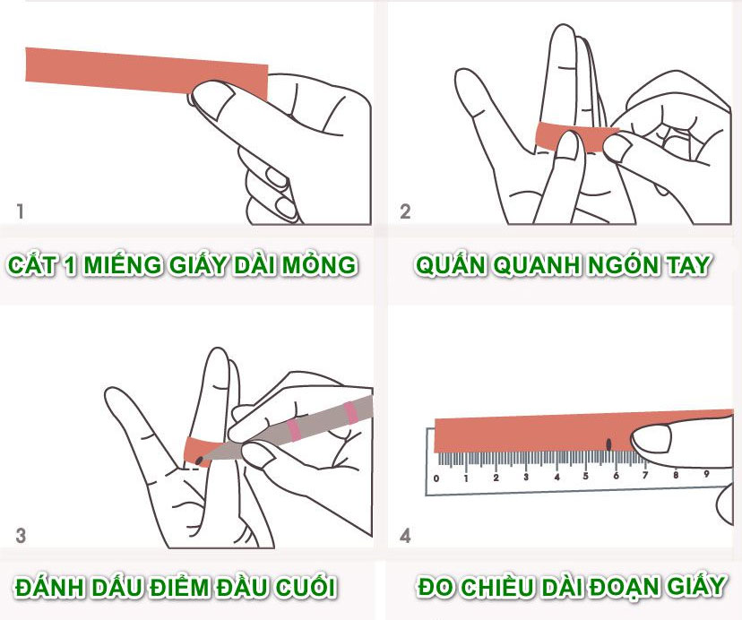 Cách đo size nhẫn Cách đo size nhẫn